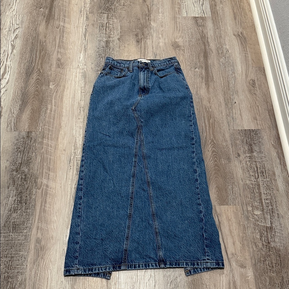 Abercrombie Classic Blue Denim Jean skirt 24 / 00 - Picture 4 of 5